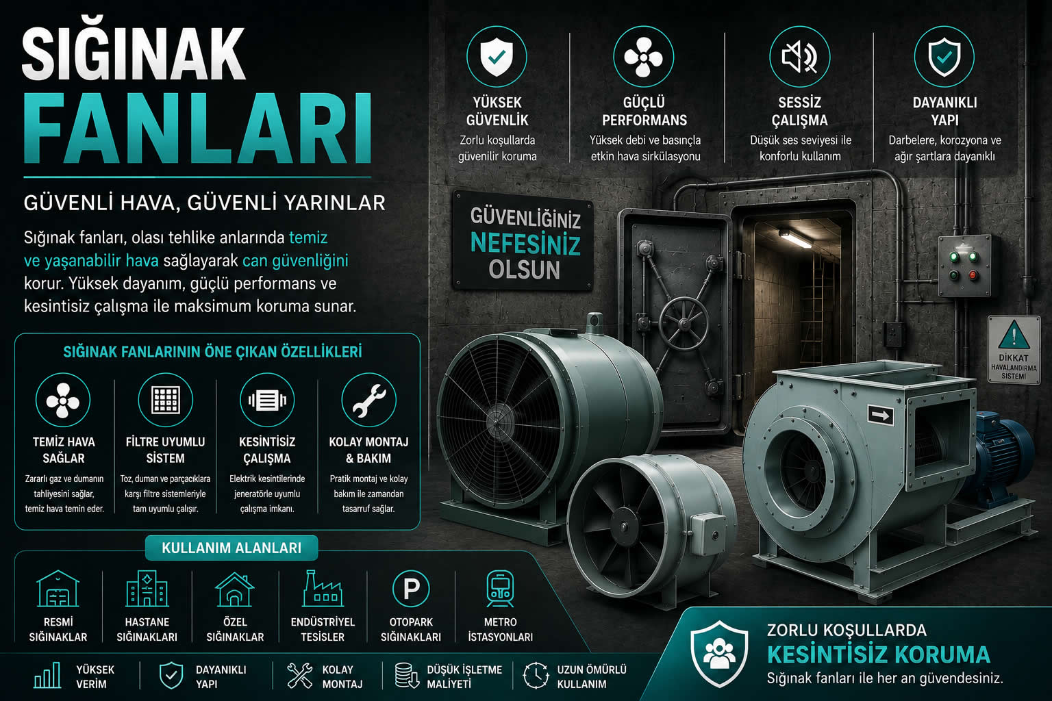 Sığınak Fanları
